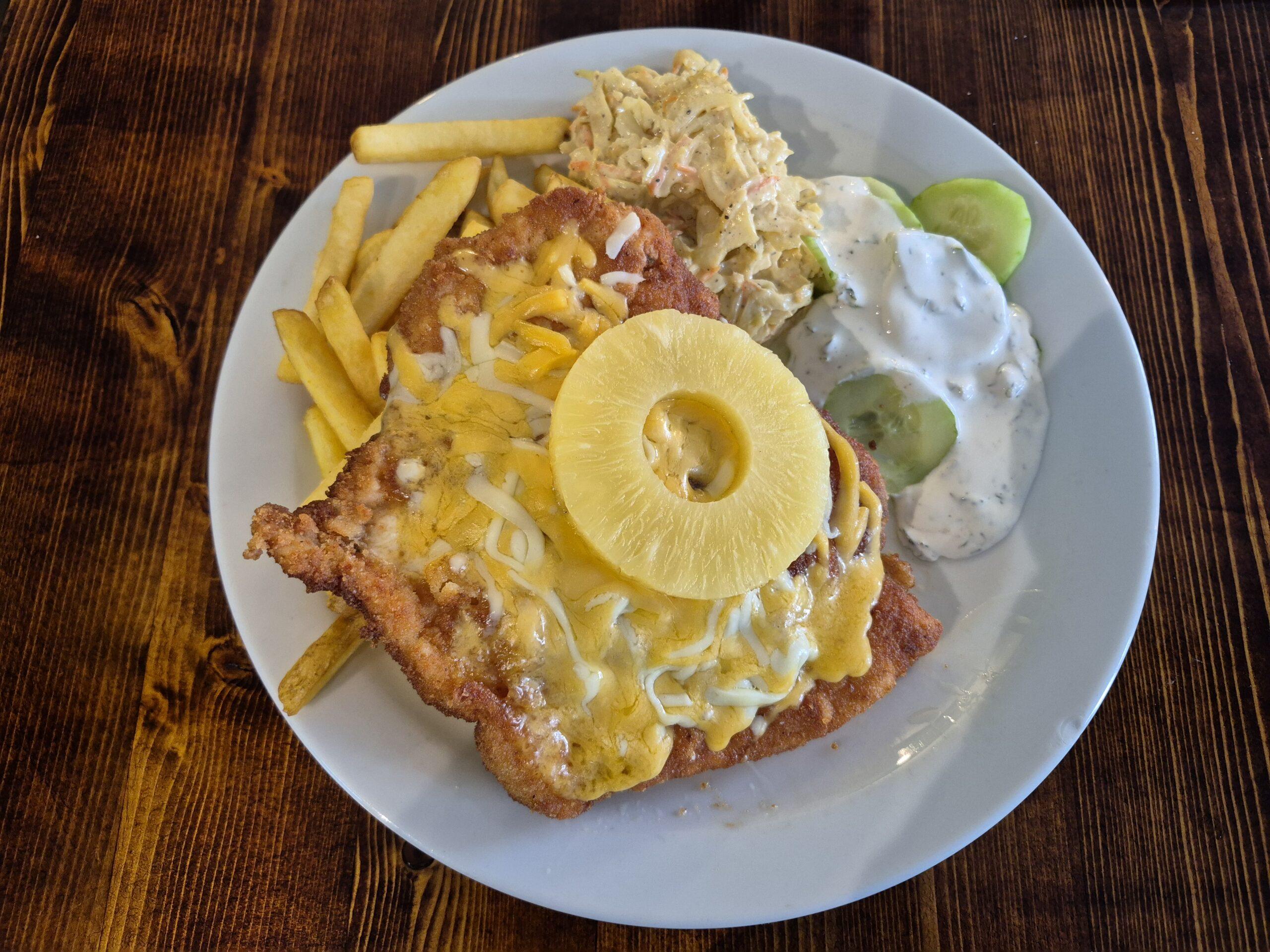 Crispy Chicken with Pineapple and Cheese(GL-W,M,EG,S)