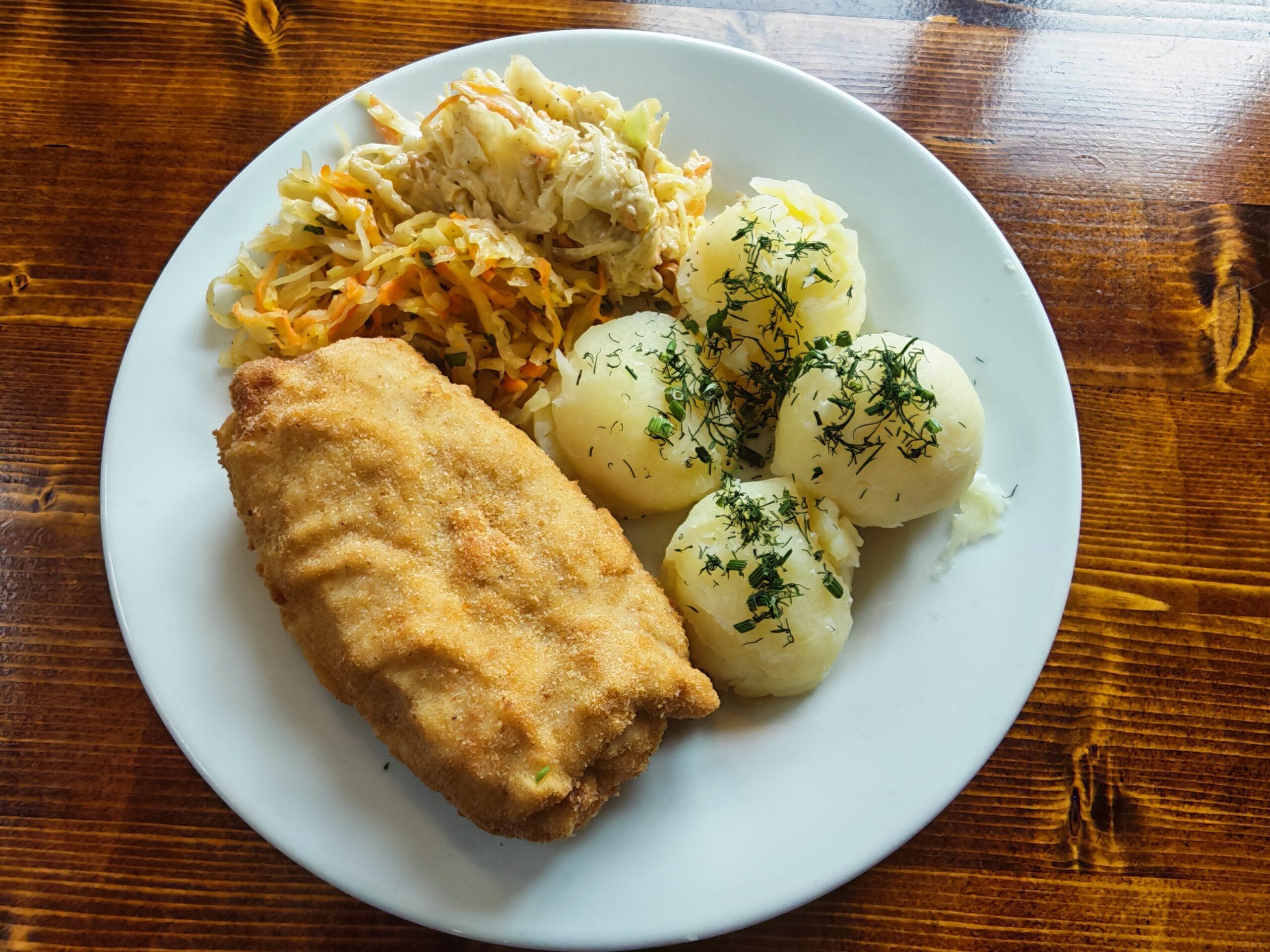 Chicken Devolay with Garlic Butter