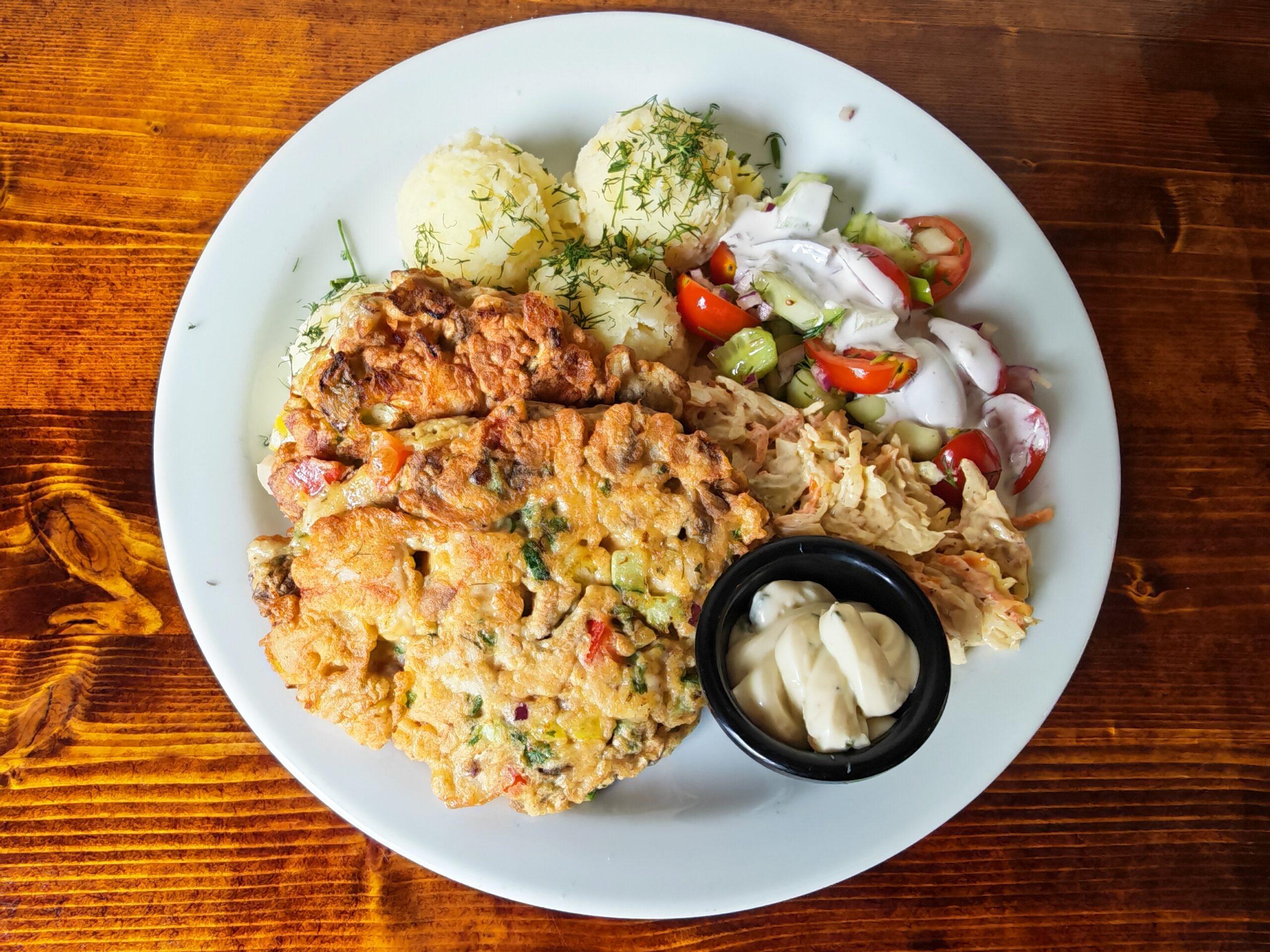 Chicken Cutlets with Veg