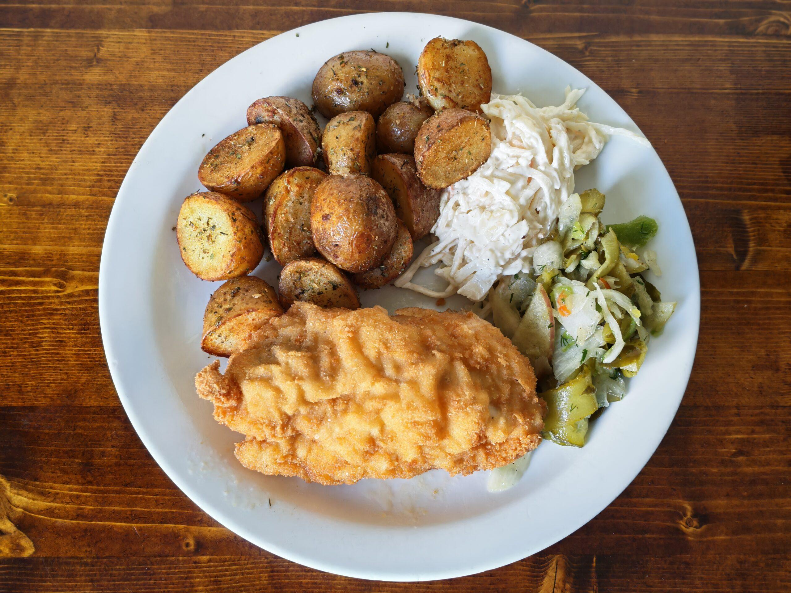 Chicken Devolay with Ham & Cheese (EG, GL-W, M, S)