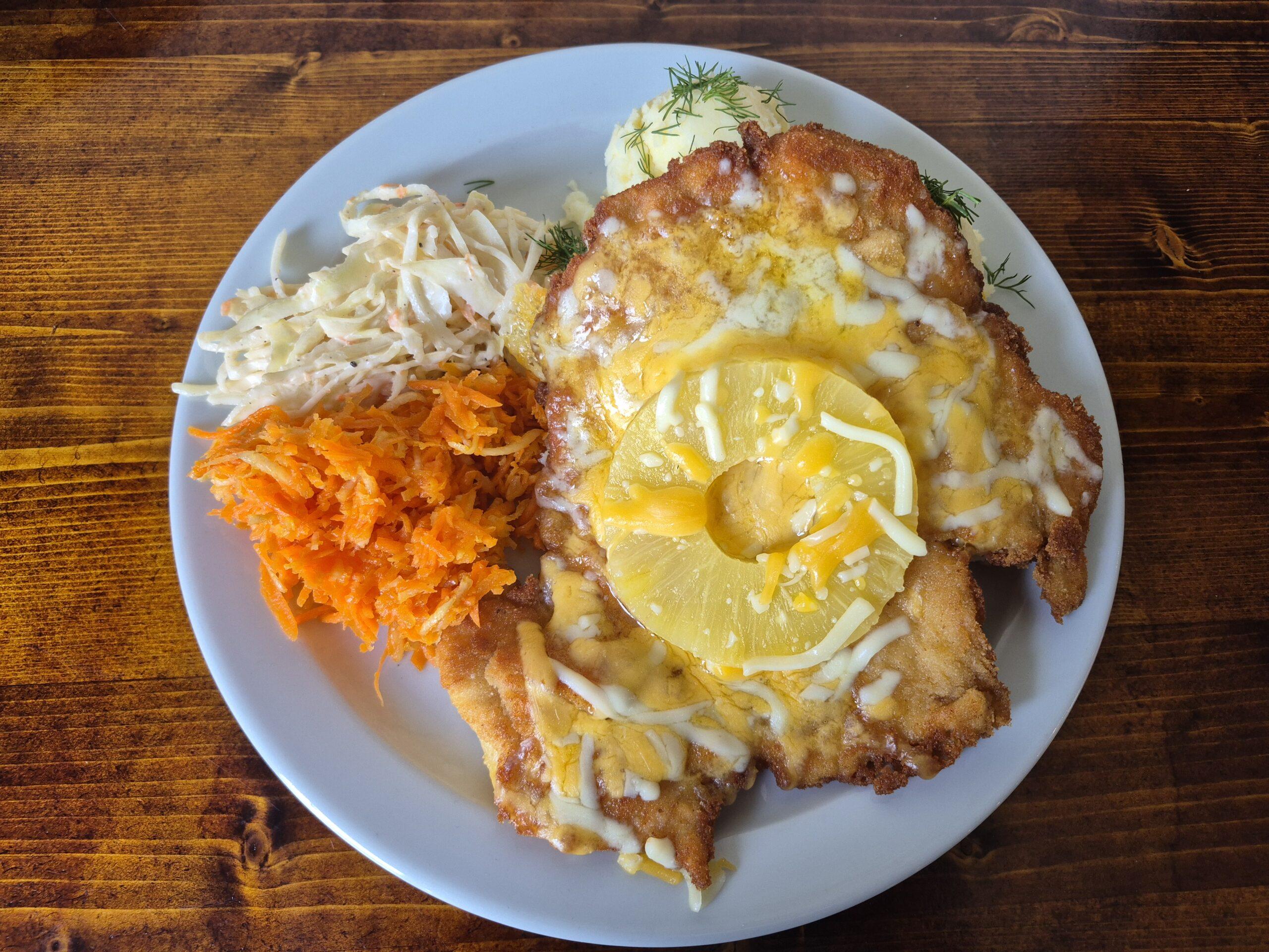 Crispy Chicken with Pineapple and Cheese