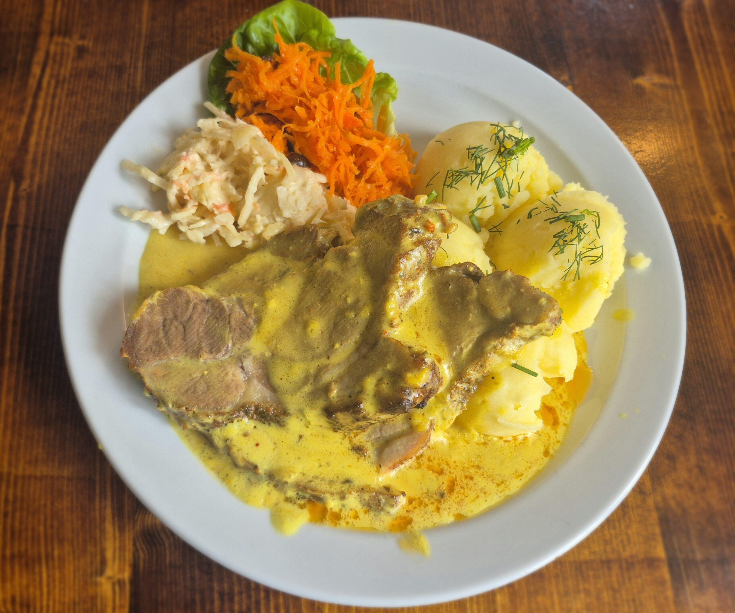 Roasted Pork in Mustard Sauce