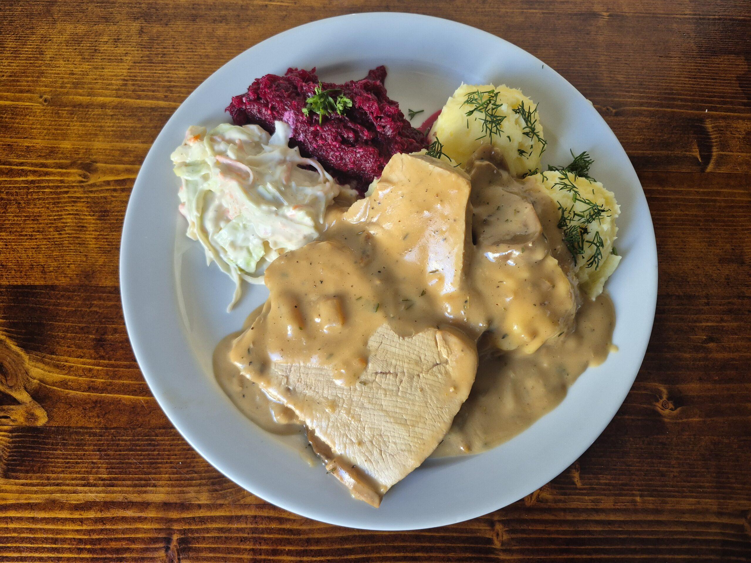 Turkey with Forest Mushroom Sauce (M,GL-W,S)