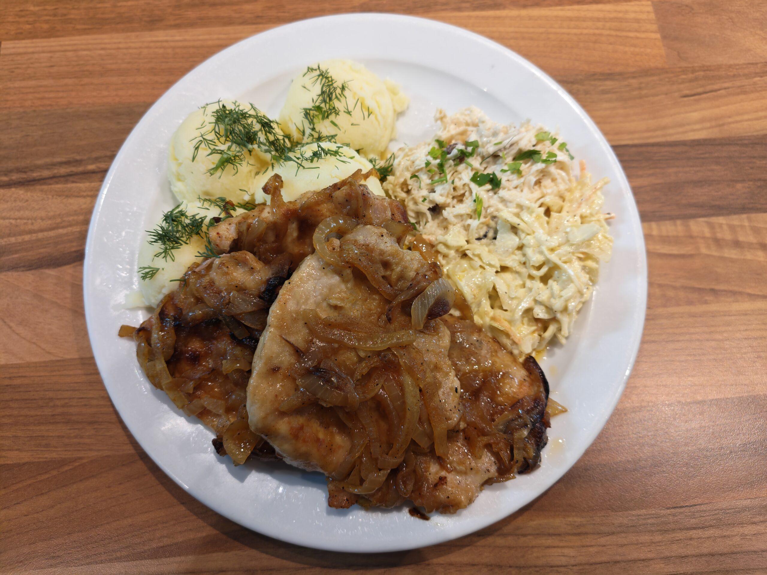 Pork Cutlets in Onion