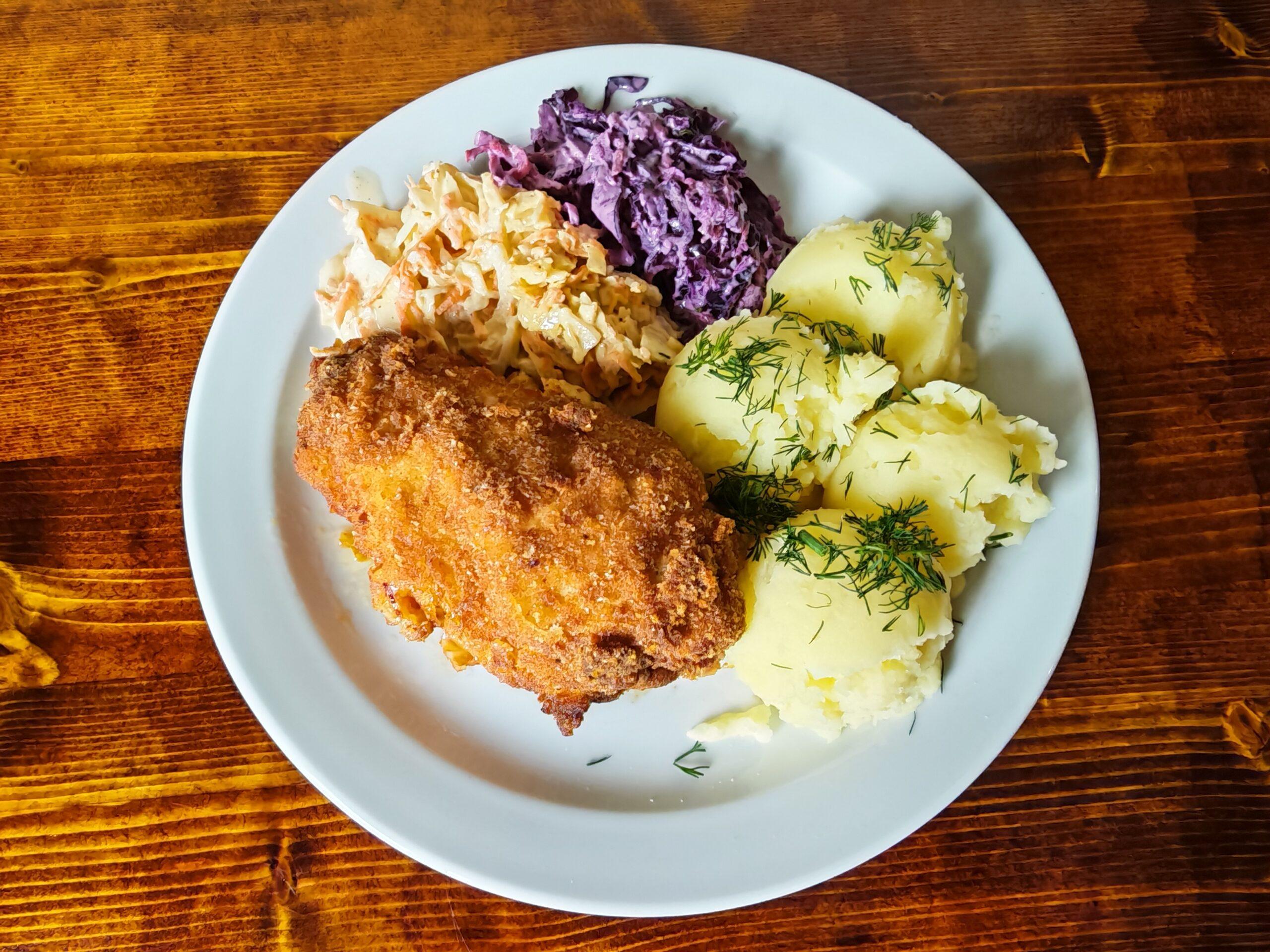 Chicken Devolay with Cheese & Mushroom