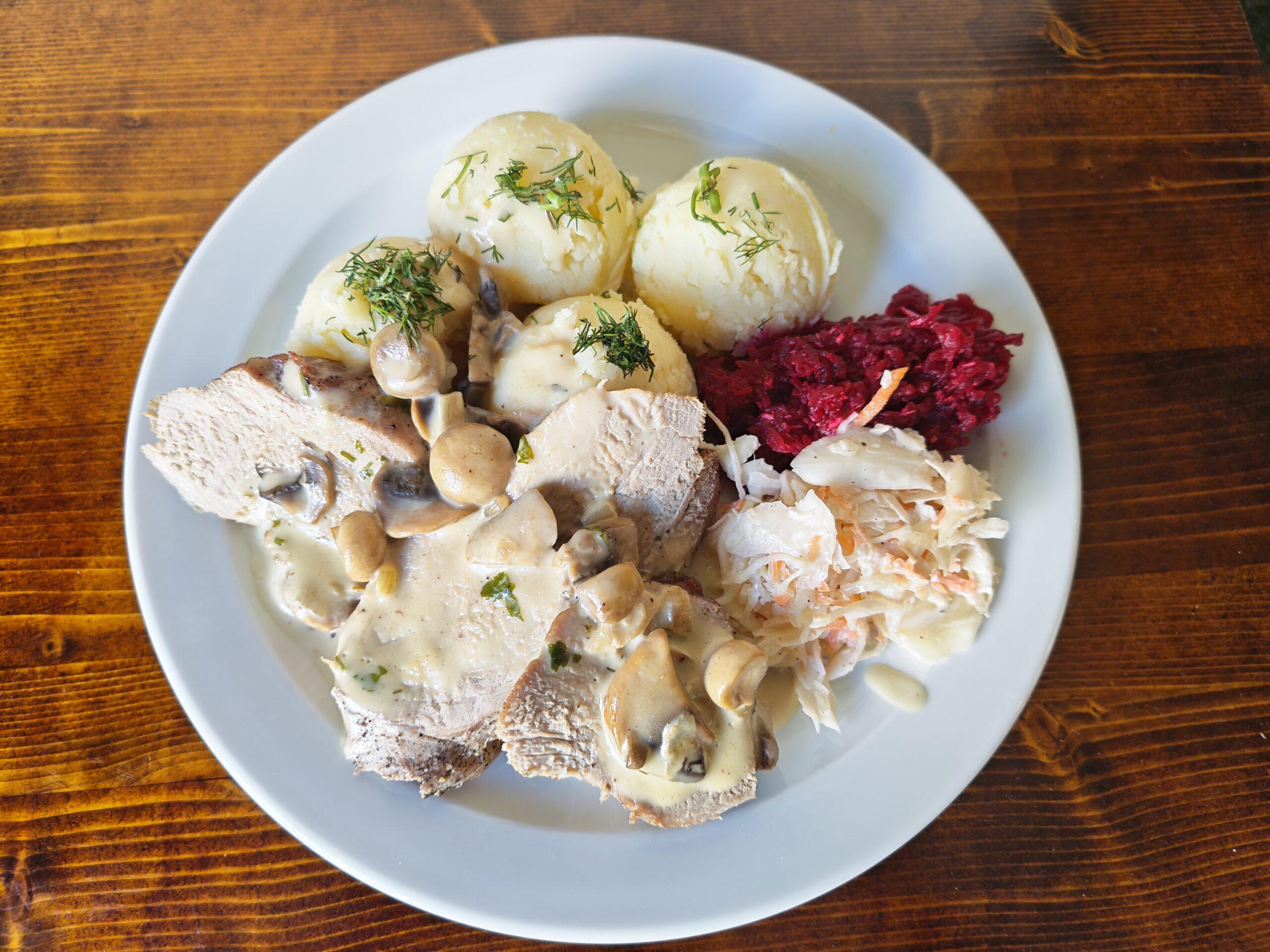Pork Tenderloin in Mushroom Sauce
