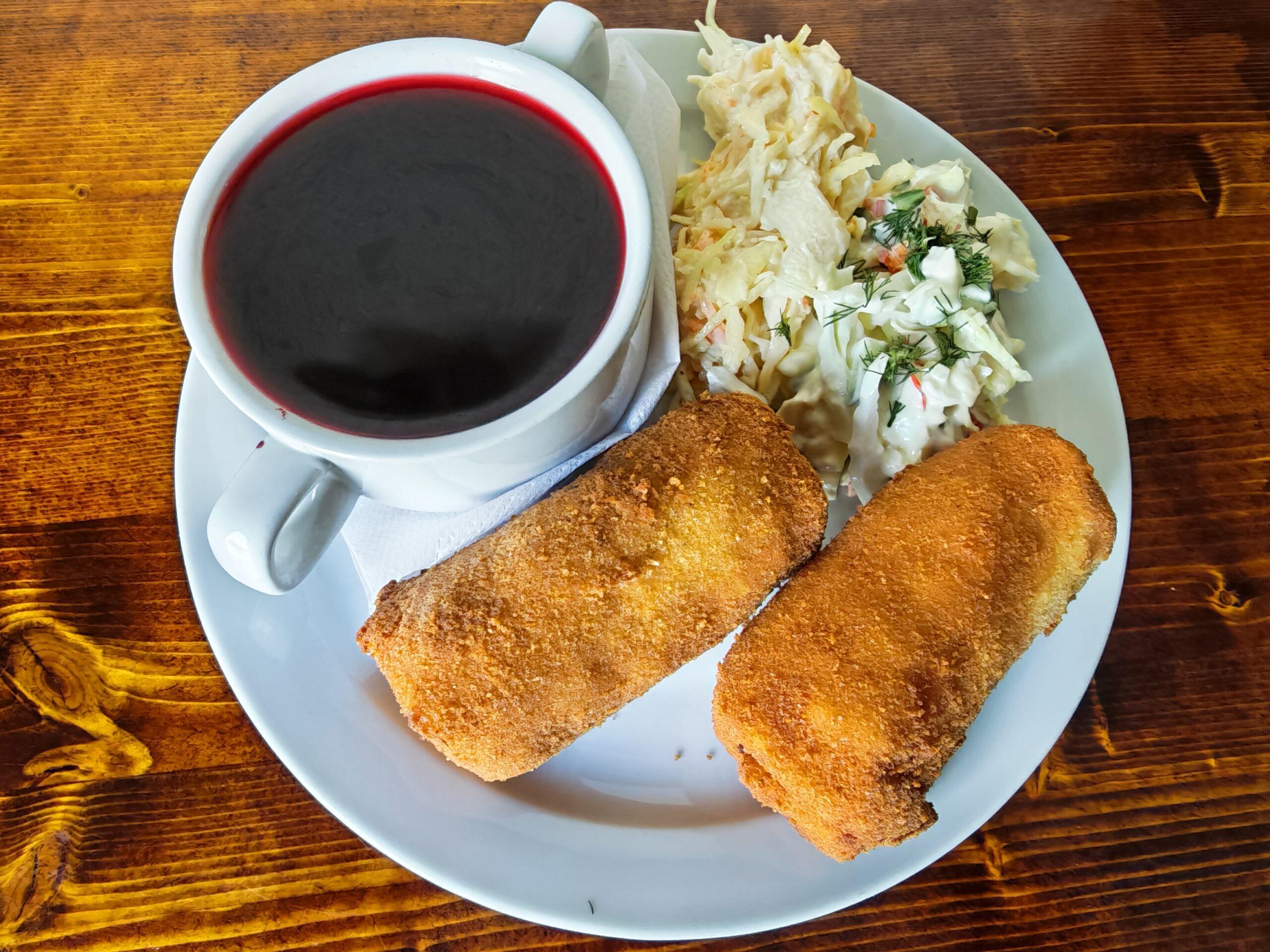 Croquettes with Borsch