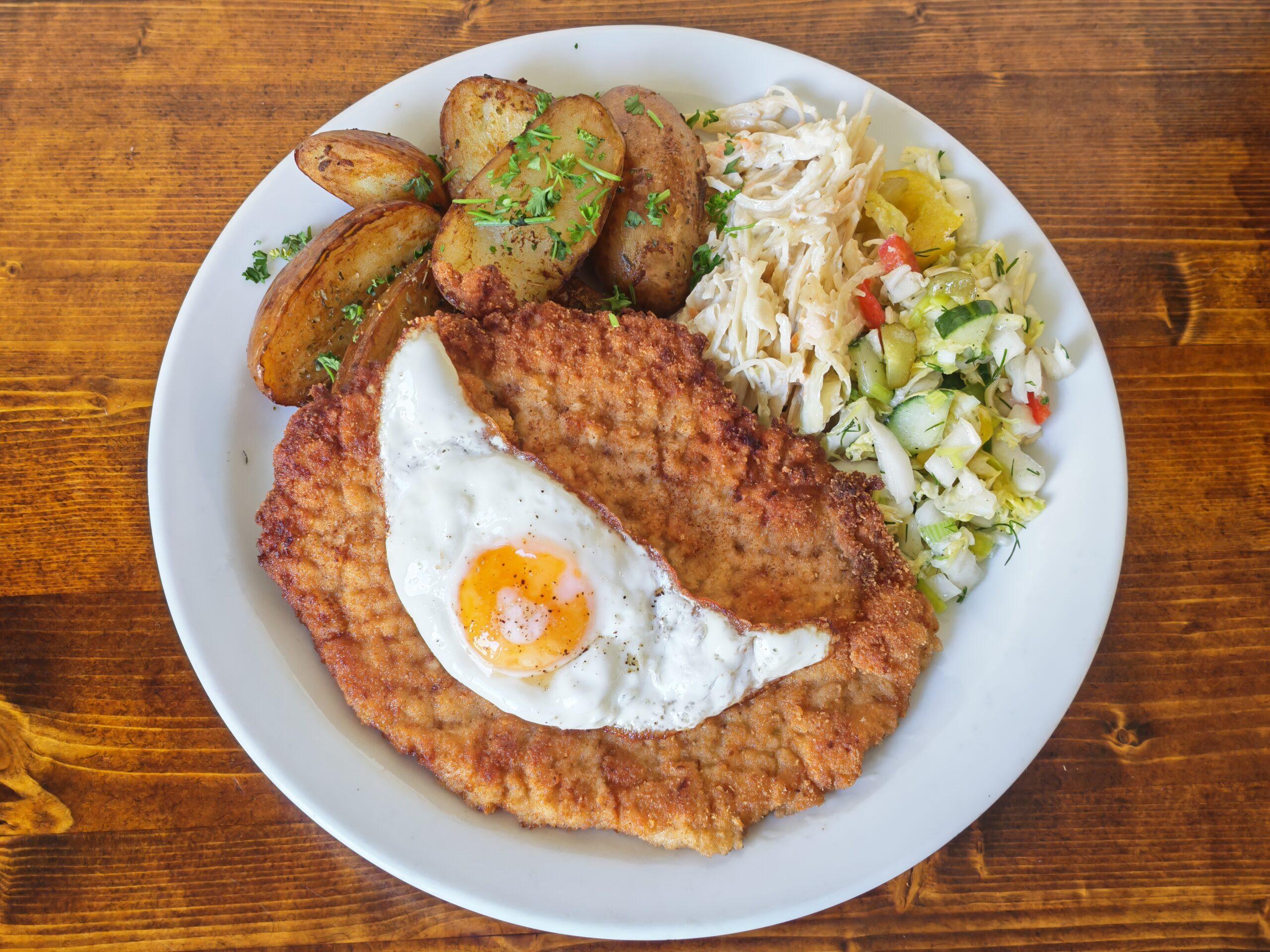 Pork Escalope with Egg (M,GL-W,S,EG)
