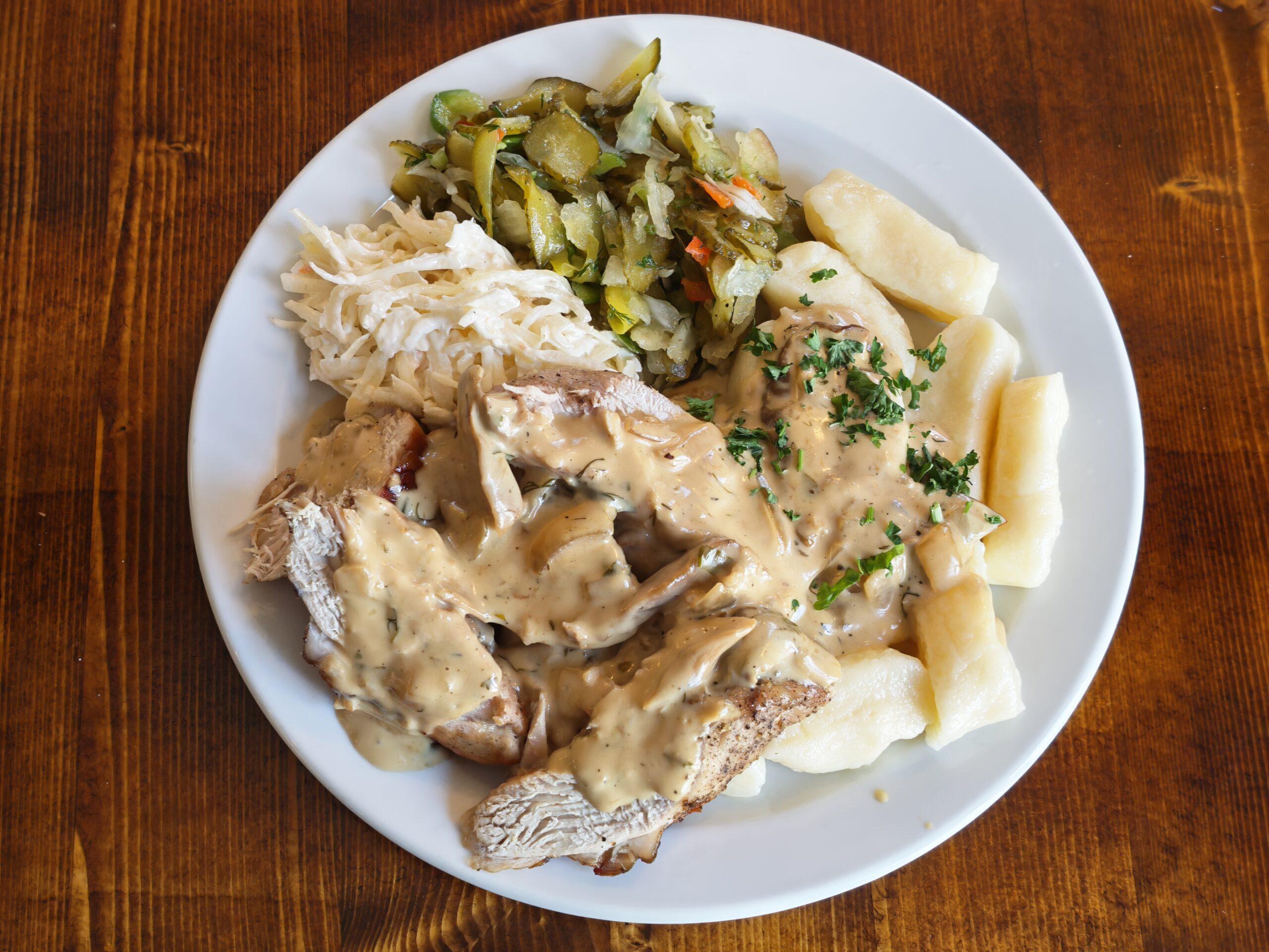Pork Tenderloin with Wild Mushroom Sauce (EG, GL-W, M, S)
