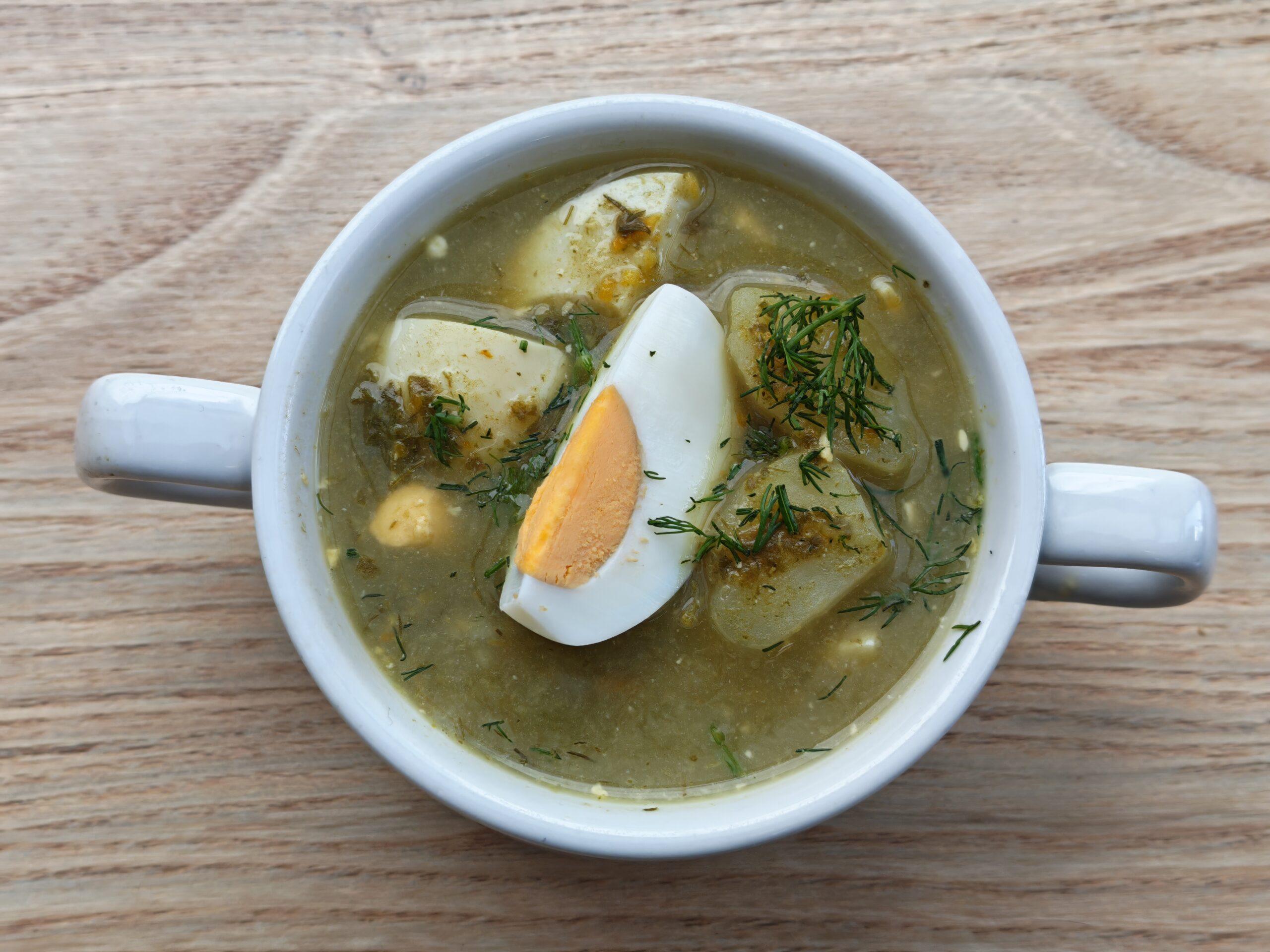 Sorrel Soup with Egg (CE, EG, M)