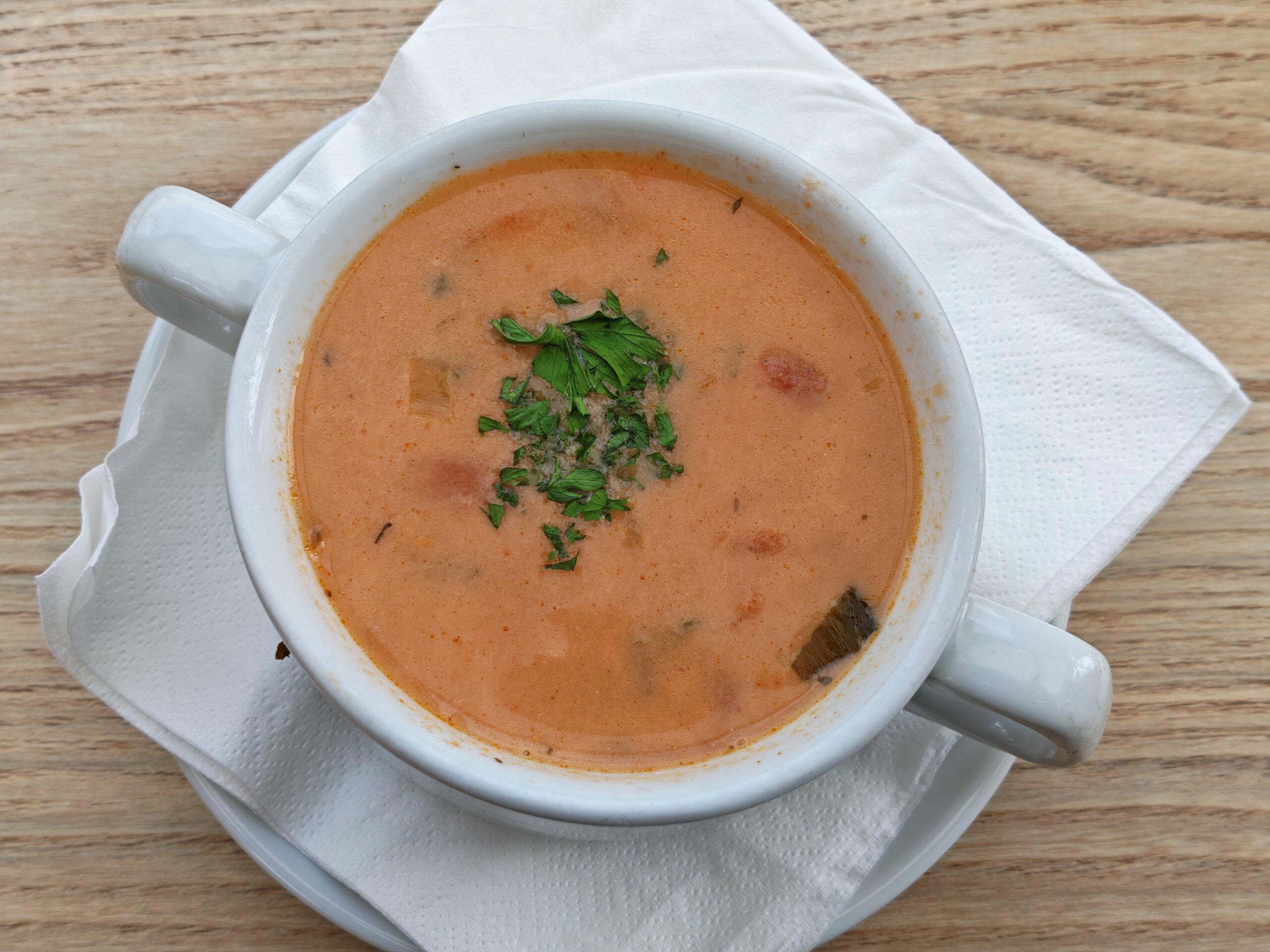 Tomato Soup with Pasta (CE, EG, GL-W, M, S)